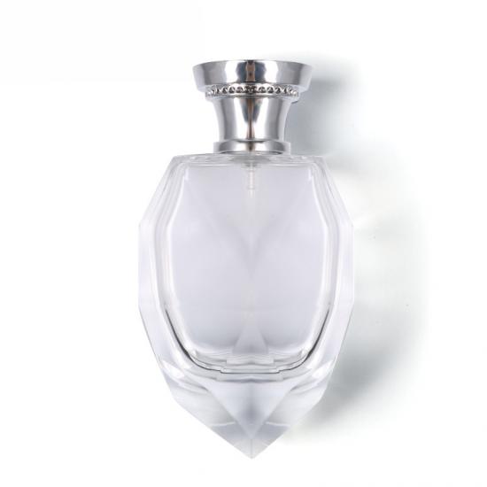 Transparent perfume bottle